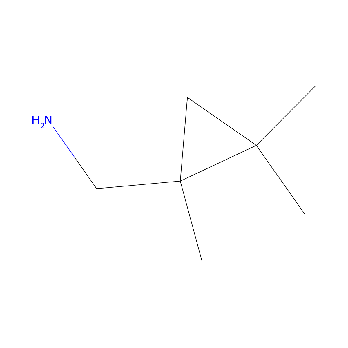 (1,2,2-Trimethylcyclopropyl)methanamine molecular structure, CAS 1503063-06-6