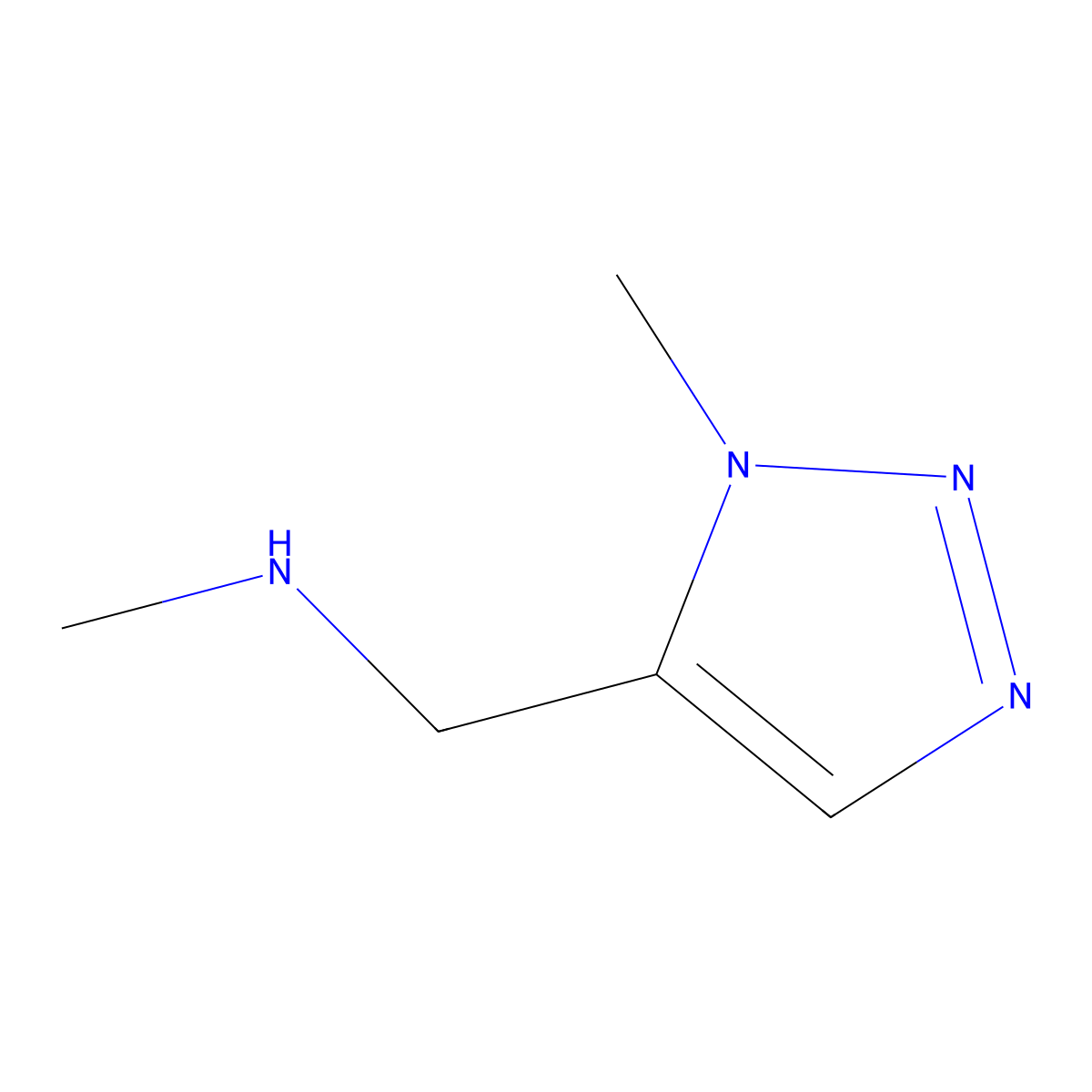 Methyl[(1-methyl-1h-1,2,3-triazol-5-yl)methyl]amine molecular structure, CAS 1503087-28-2