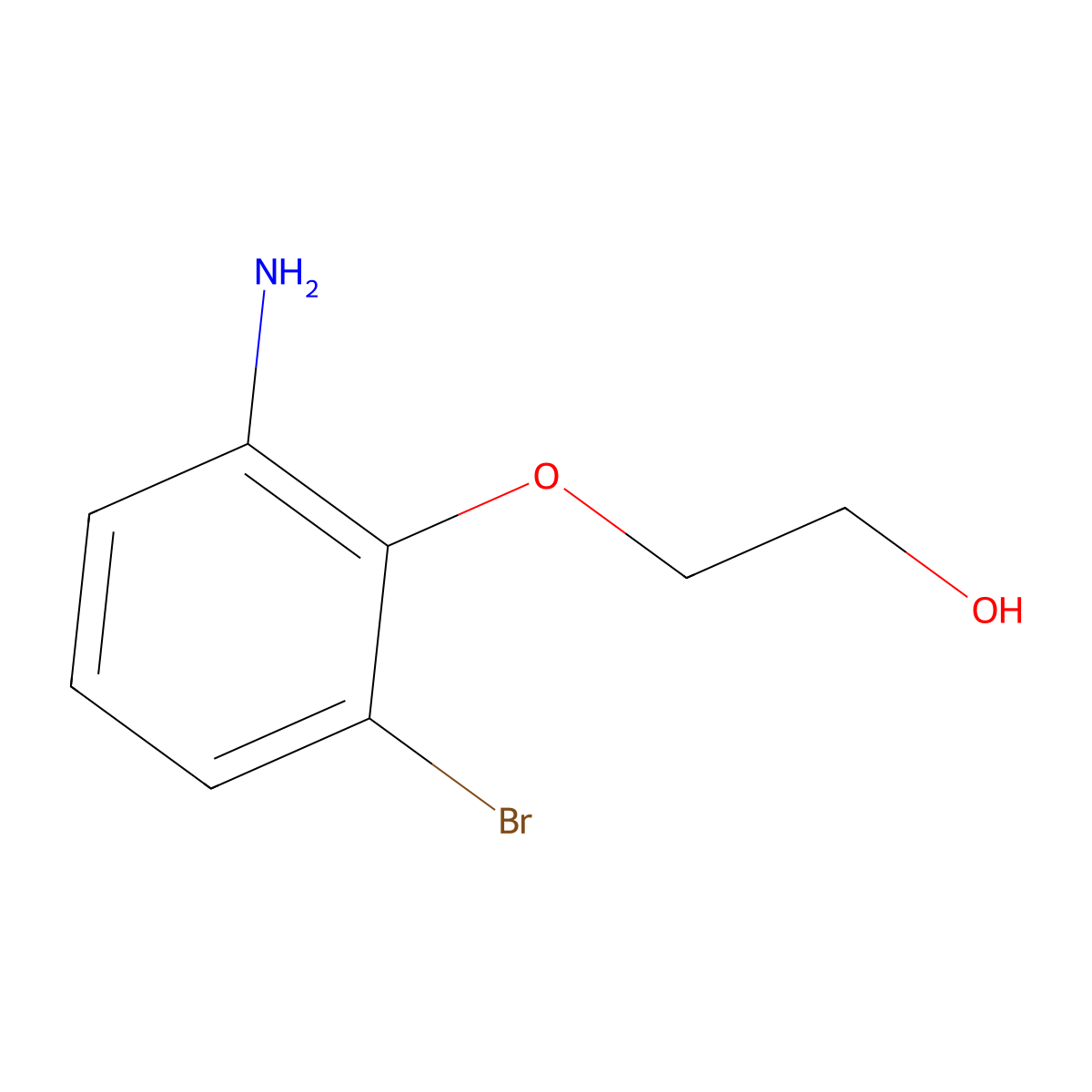 2-(2-Amino-6-bromophenoxy)ethan-1-OL molecular structure, CAS 1503096-39-6