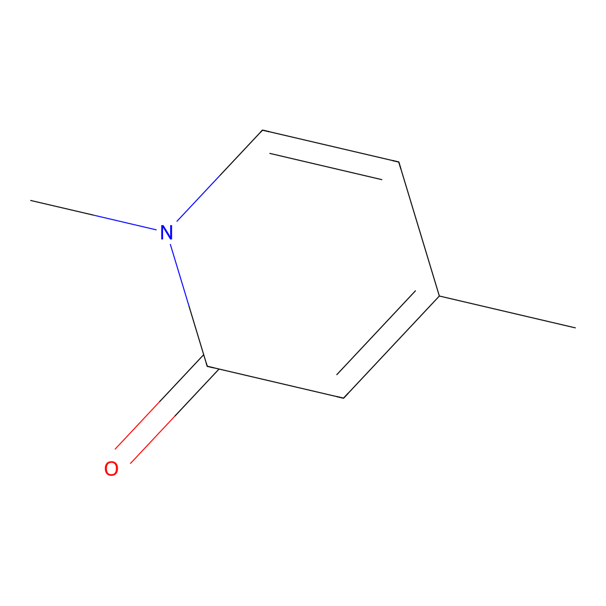 2(1H)-Pyridinone, 1,4-dimethyl- molecular structure, CAS 15031-42-2