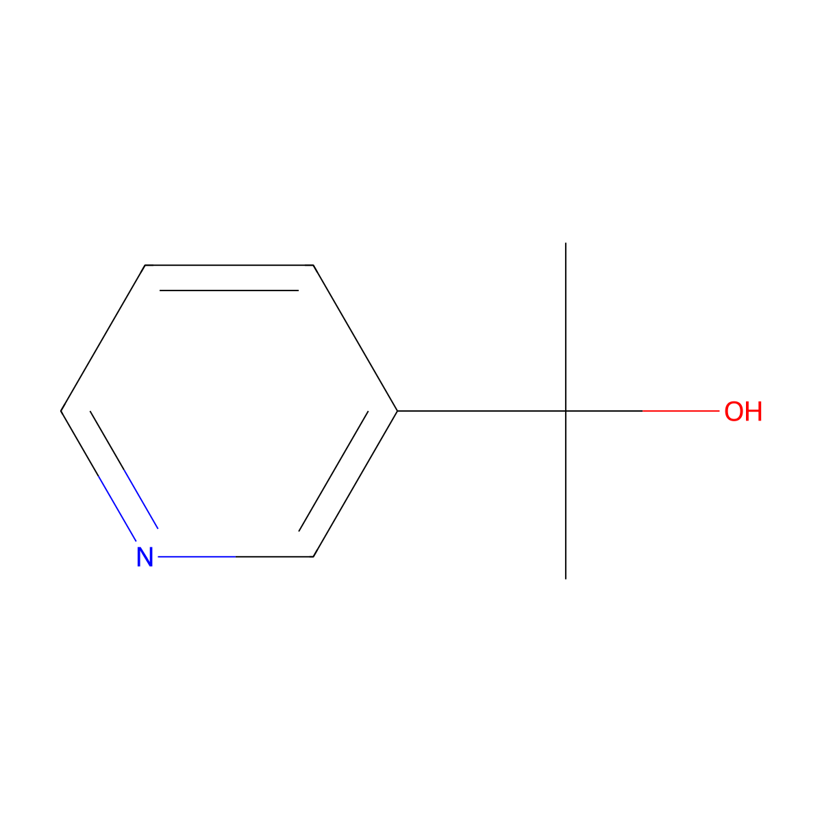 2-(Pyridin-3-yl)propan-2-ol molecular structure, CAS 15031-77-3