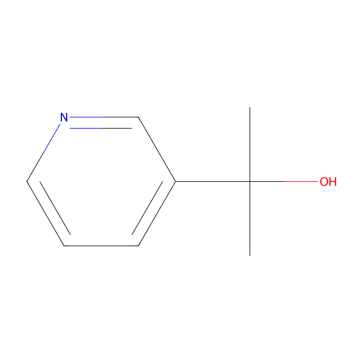 2-(Pyridin-3-yl)propan-2-ol molecular structure, CAS 15031-77-3