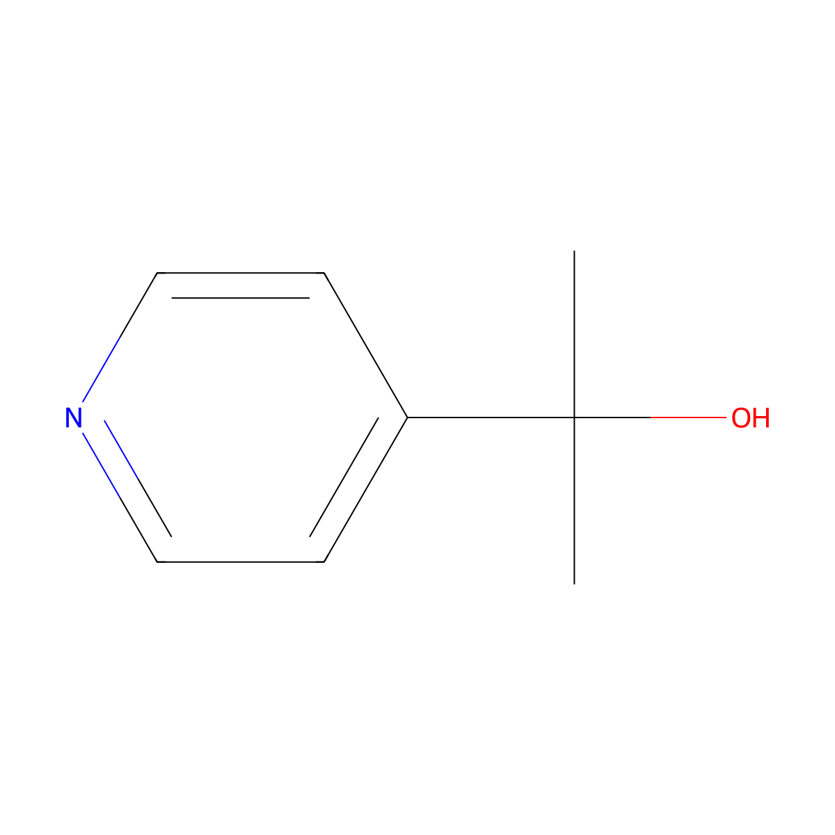 2-(4-Pyridyl)-2-propanol molecular structure, CAS 15031-78-4