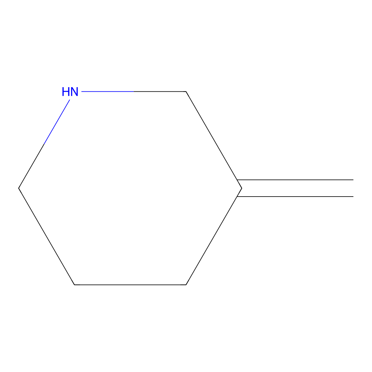 3-Methylenepiperidine molecular structure, CAS 15031-81-9