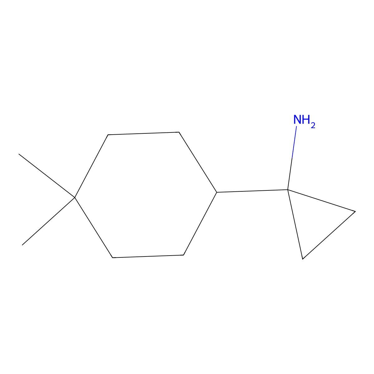 1-(4,4-Dimethylcyclohexyl)cyclopropan-1-amine molecular structure, CAS 1503109-22-5