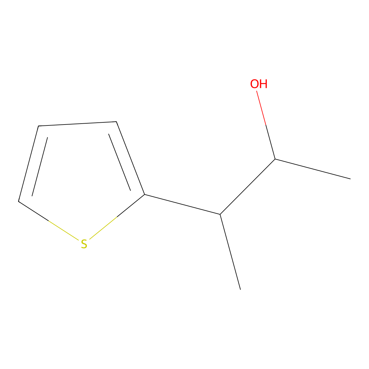 3-(Thiophen-2-yl)butan-2-ol molecular structure, CAS 1503118-06-6
