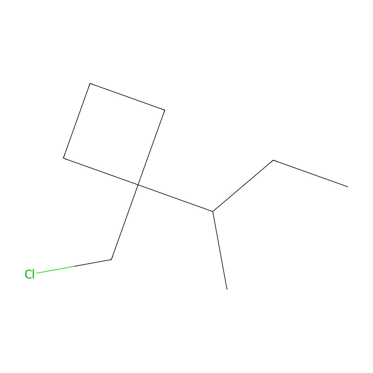 1-(Butan-2-yl)-1-(chloromethyl)cyclobutane molecular structure, CAS 1503126-91-7