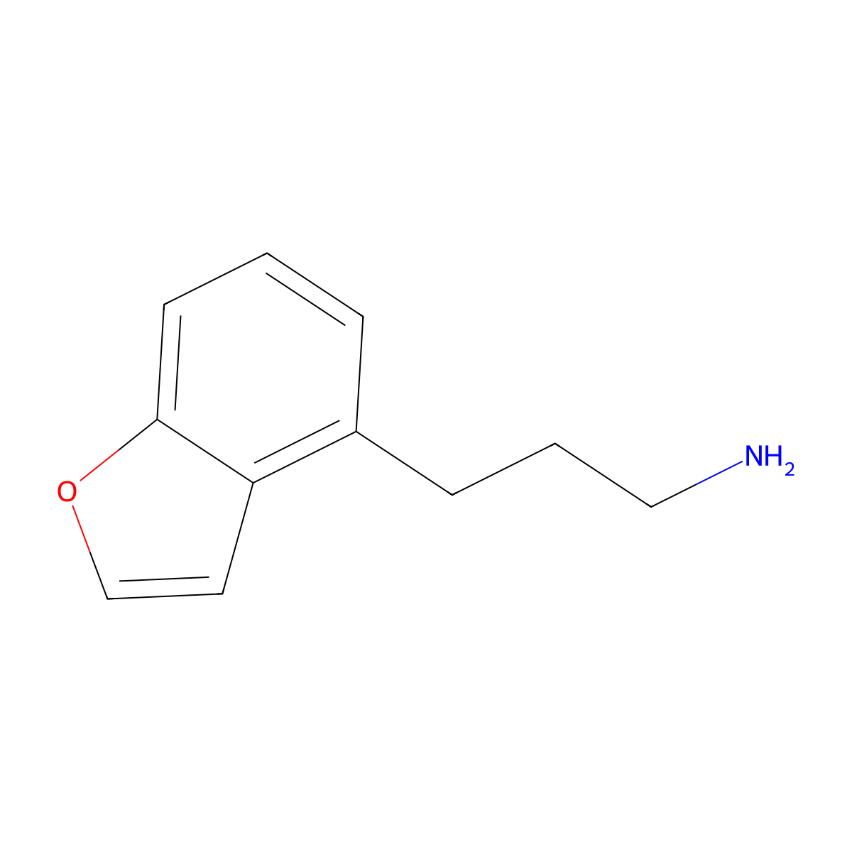 3-(1-Benzofuran-4-yl)propan-1-amine molecular structure, CAS 1503130-91-3