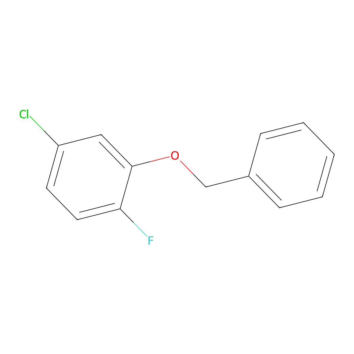 2-(Benzyloxy)-4-chloro-1-fluorobenzene molecular structure, CAS 1503132-93-1