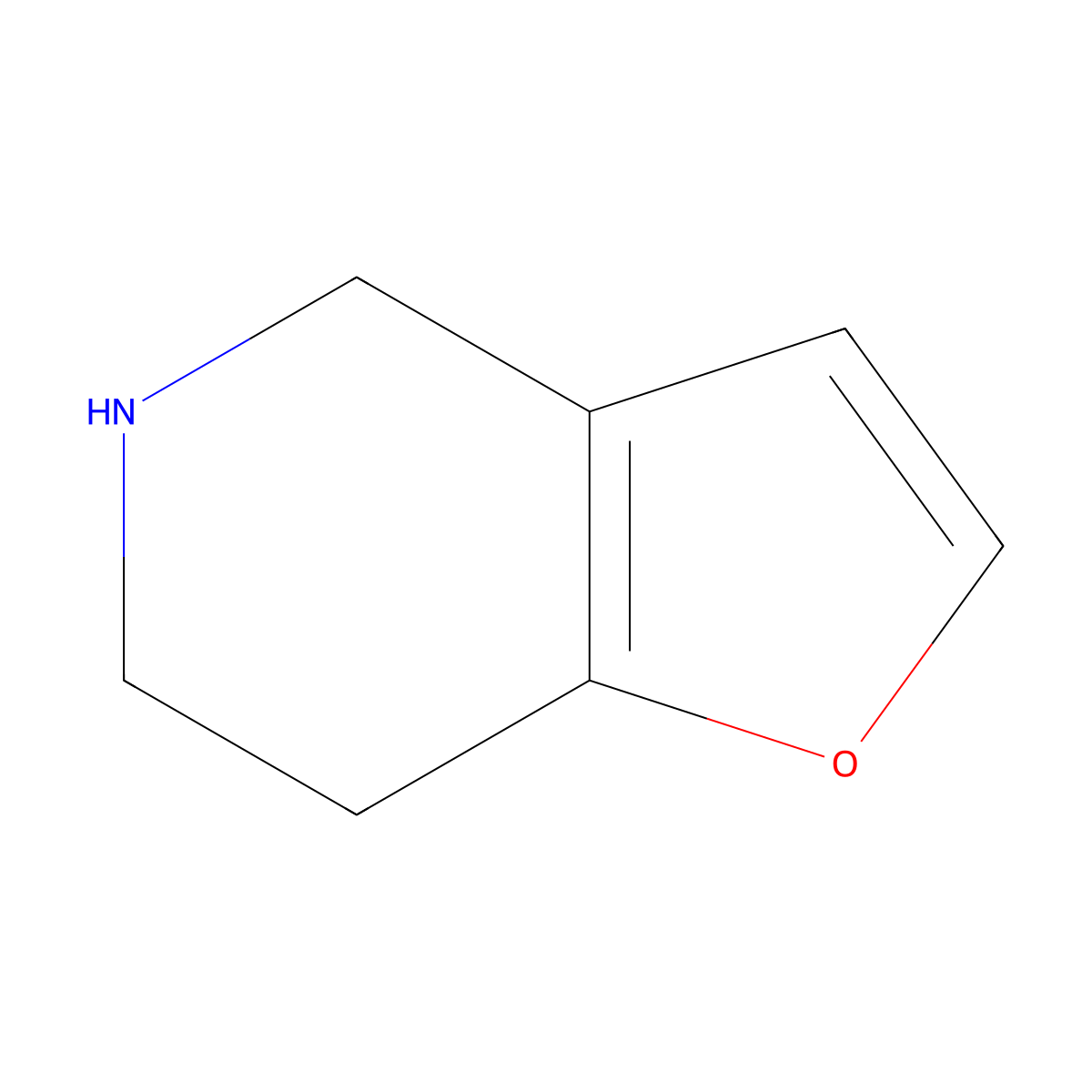 4,5,6,7-Tetrahydrofuro[3,2-C]pyridine molecular structure, CAS 150322-87-5