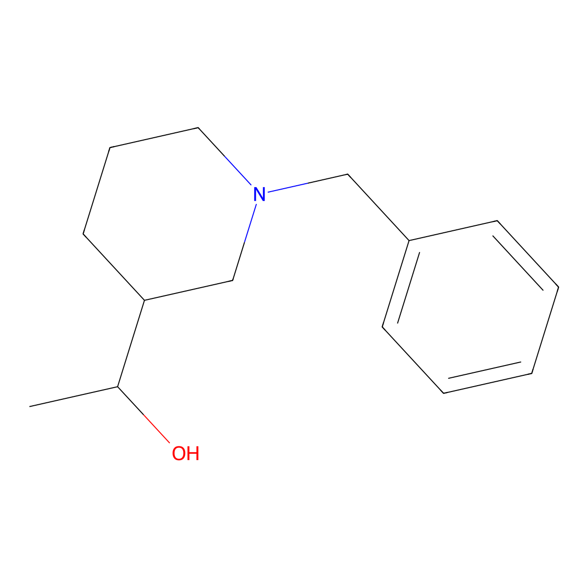 1-(1-Benzylpiperidin-3-yl)ethanol molecular structure, CAS 1503221-11-1