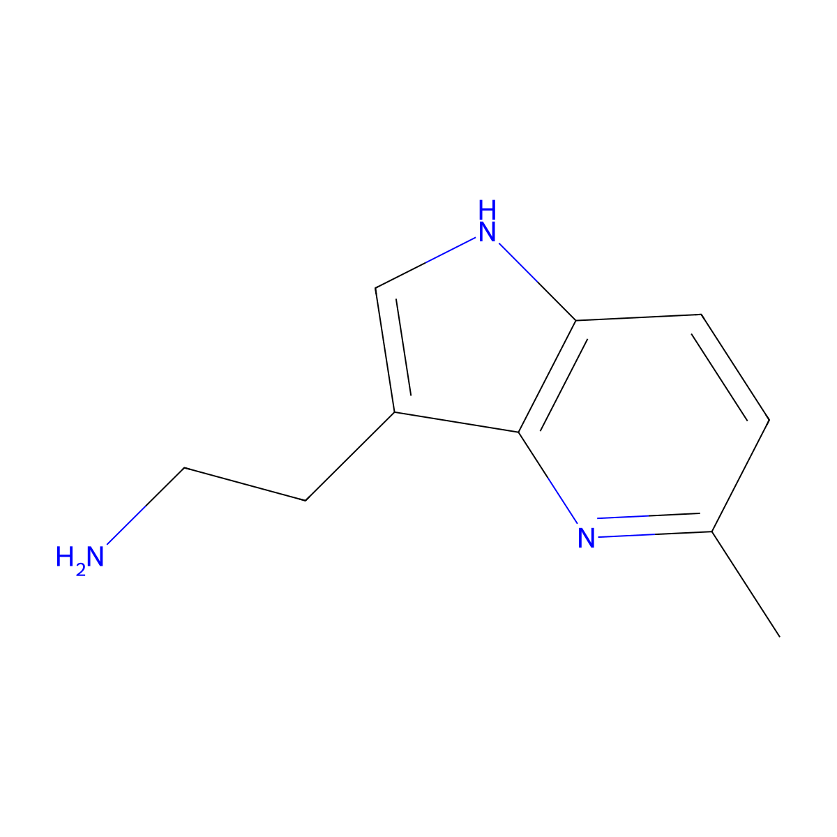 2-{5-methyl-1H-pyrrolo[3,2-b]pyridin-3-yl}ethan-1-amine molecular structure, CAS 1503221-12-2