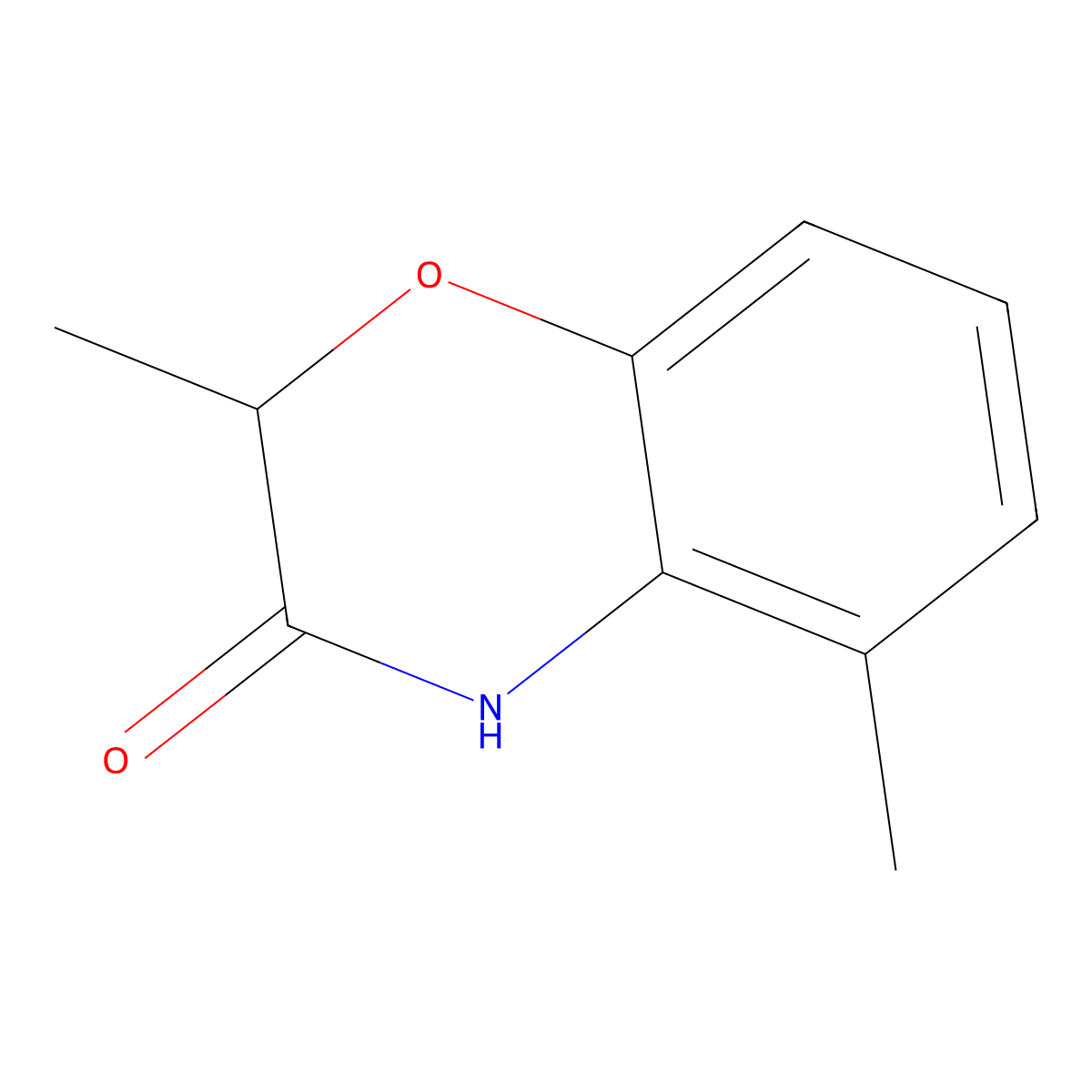 2,5-Dimethyl-3,4-dihydro-2H-1,4-benzoxazin-3-one molecular structure, CAS 1503249-92-0