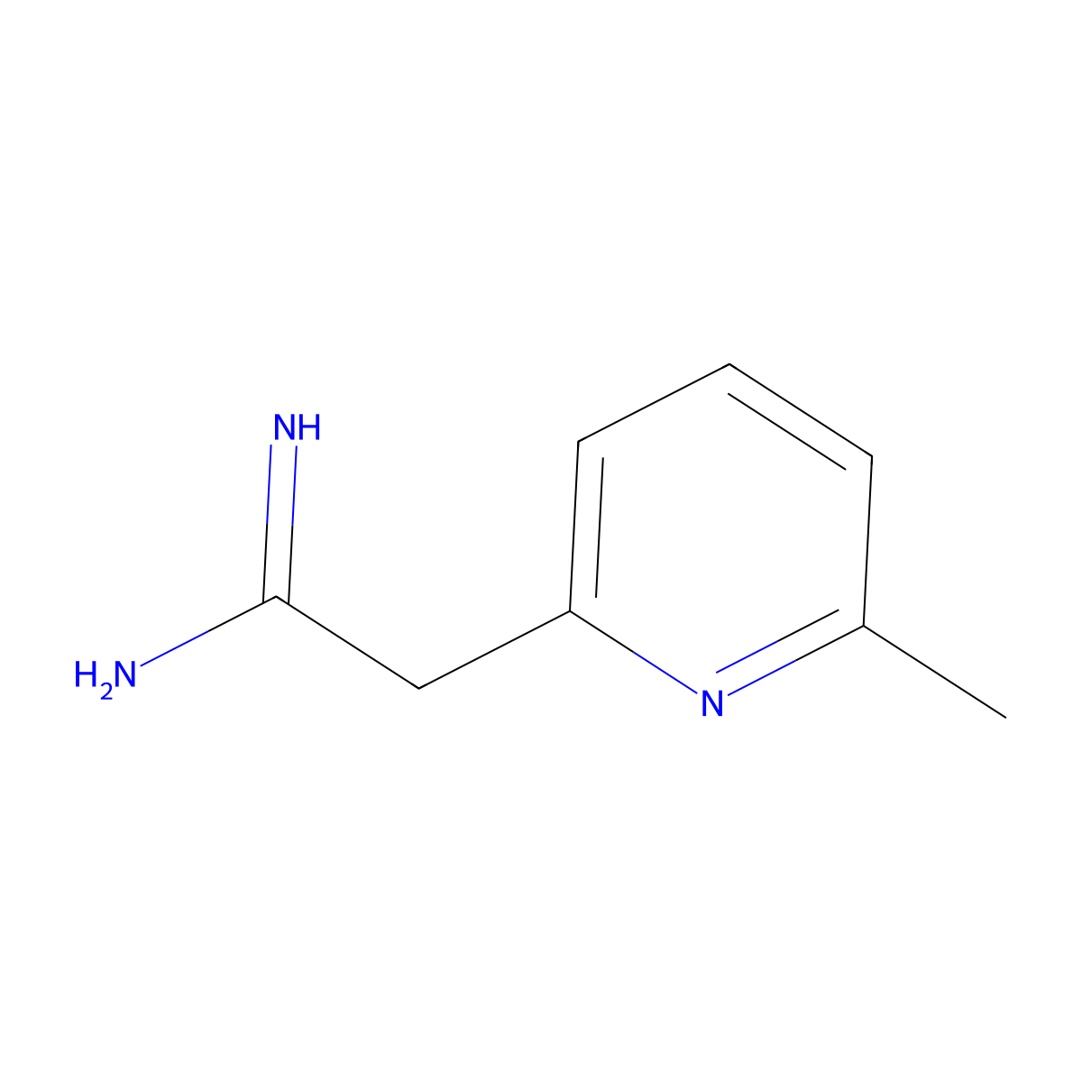 2-(6-Methylpyridin-2-yl)acetimidamide molecular structure, CAS 1503254-26-9