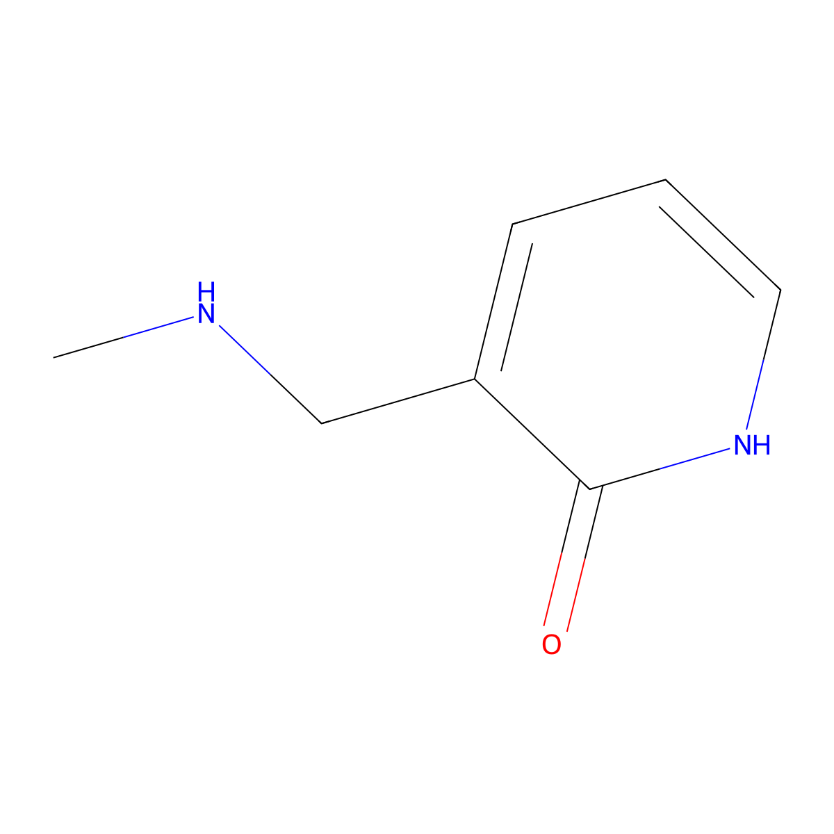 3-[(Methylamino)methyl]-1,2-dihydropyridin-2-one molecular structure, CAS 1503287-76-0