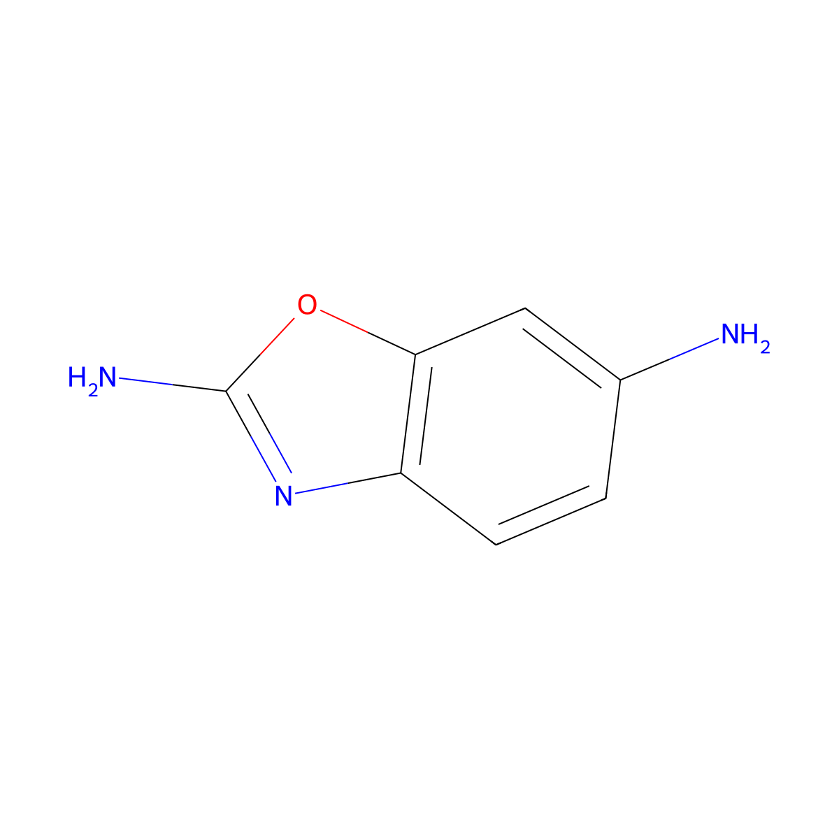 2,6-Diaminobenzoxazole molecular structure, CAS 1503293-58-0
