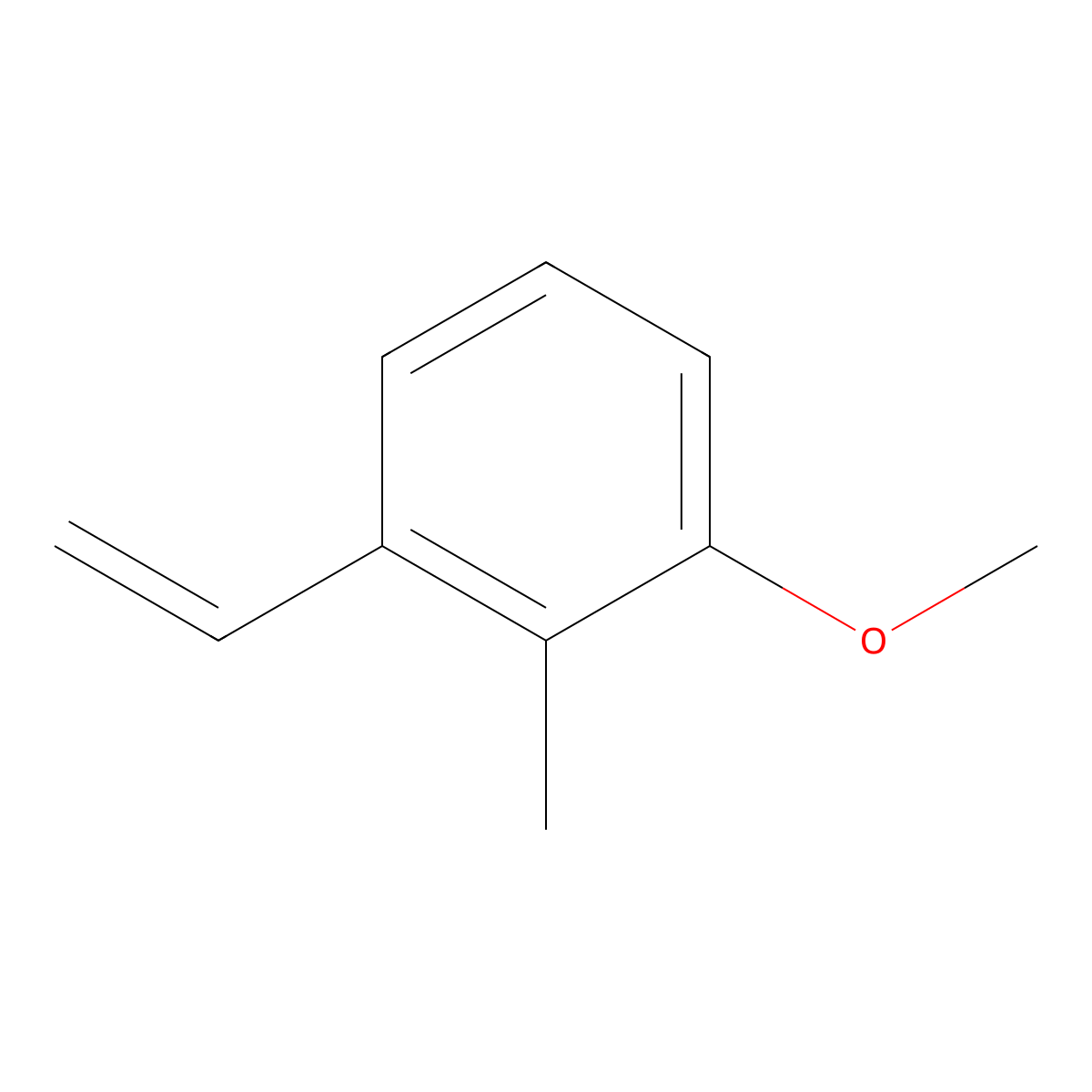 1-Ethenyl-3-methoxy-2-methylbenzene molecular structure, CAS 150330-29-3