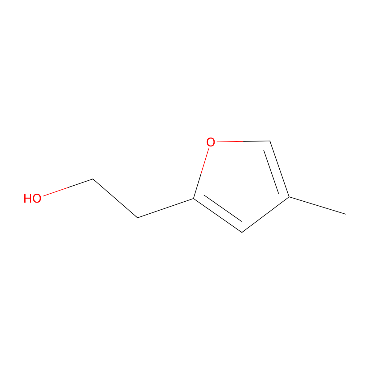 2-(4-Methylfuran-2-yl)ethan-1-ol molecular structure, CAS 1503306-28-2