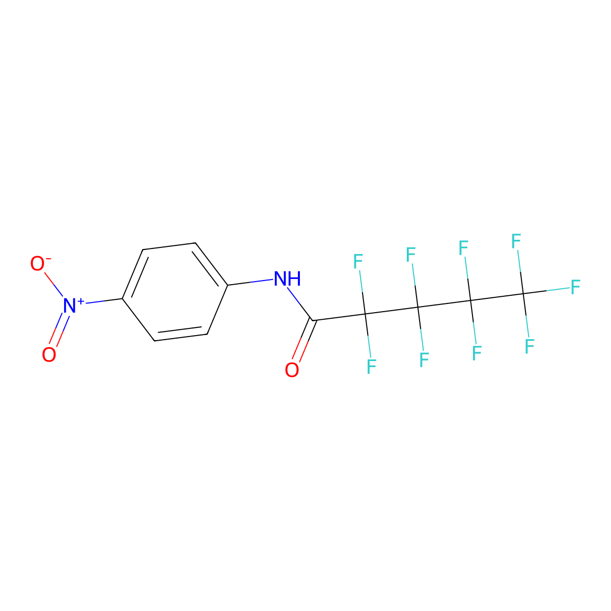 2,2,3,3,4,4,5,5,5-Nonafluoro-N-(4-nitrophenyl)pentanamide molecular structure, CAS 150333-62-3