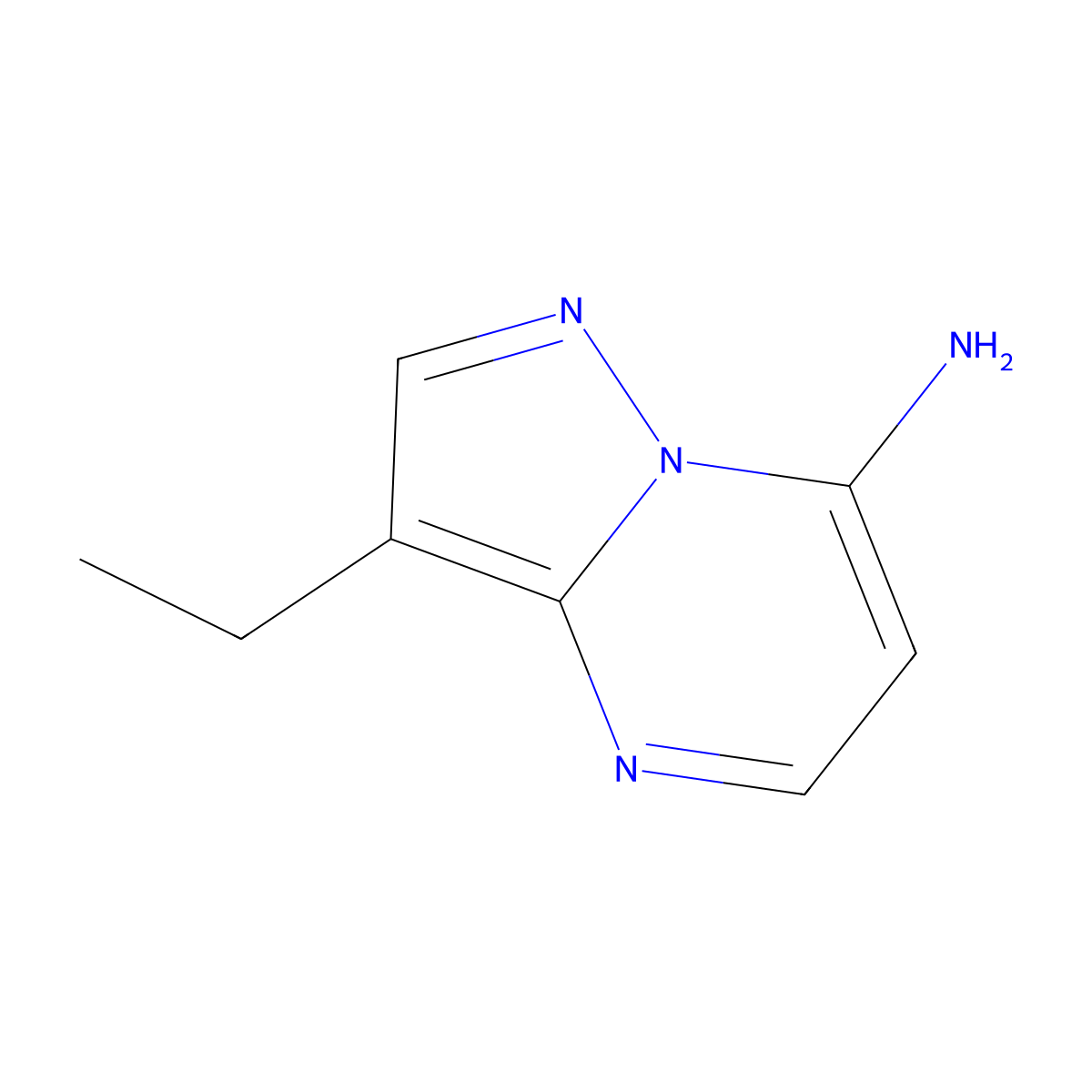 3-Ethylpyrazolo[1,5-A]pyrimidin-7-amine molecular structure, CAS 1503347-95-2