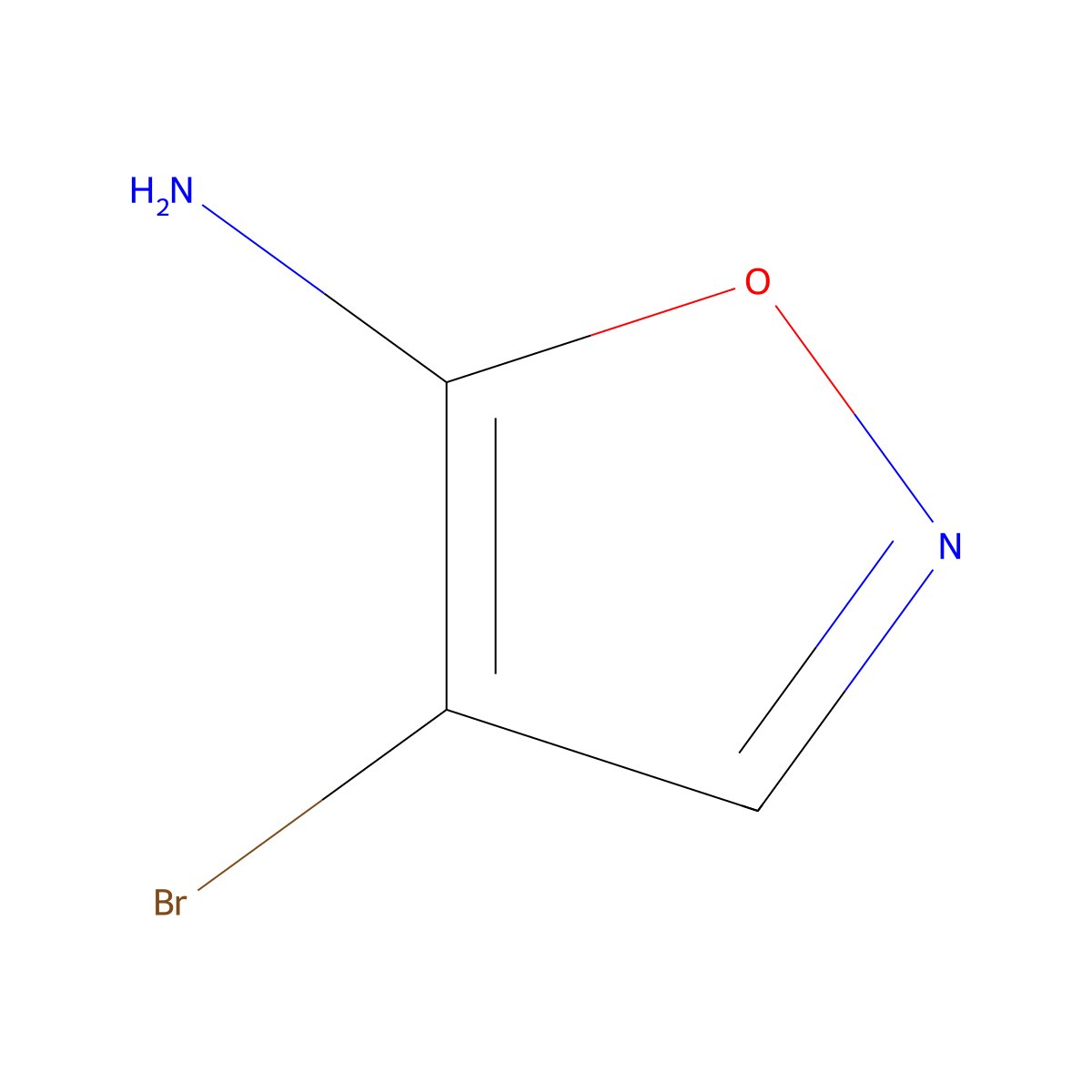 4-Bromo-1,2-oxazol-5-amine molecular structure, CAS 1503350-87-5