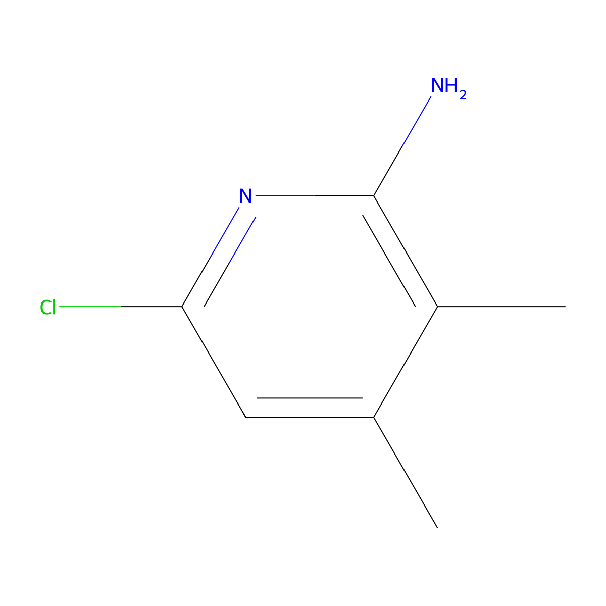 6-Chloro-3,4-dimethylpyridin-2-amine molecular structure, CAS 1503408-77-2