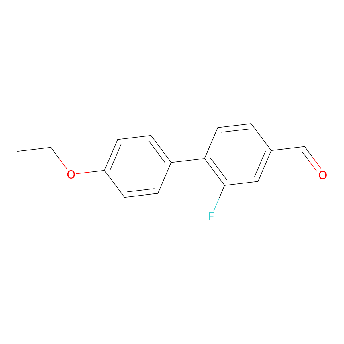 4'-Ethoxy-2-fluoro-[1,1'-biphenyl]-4-carbaldehyde molecular structure, CAS 1503424-56-3