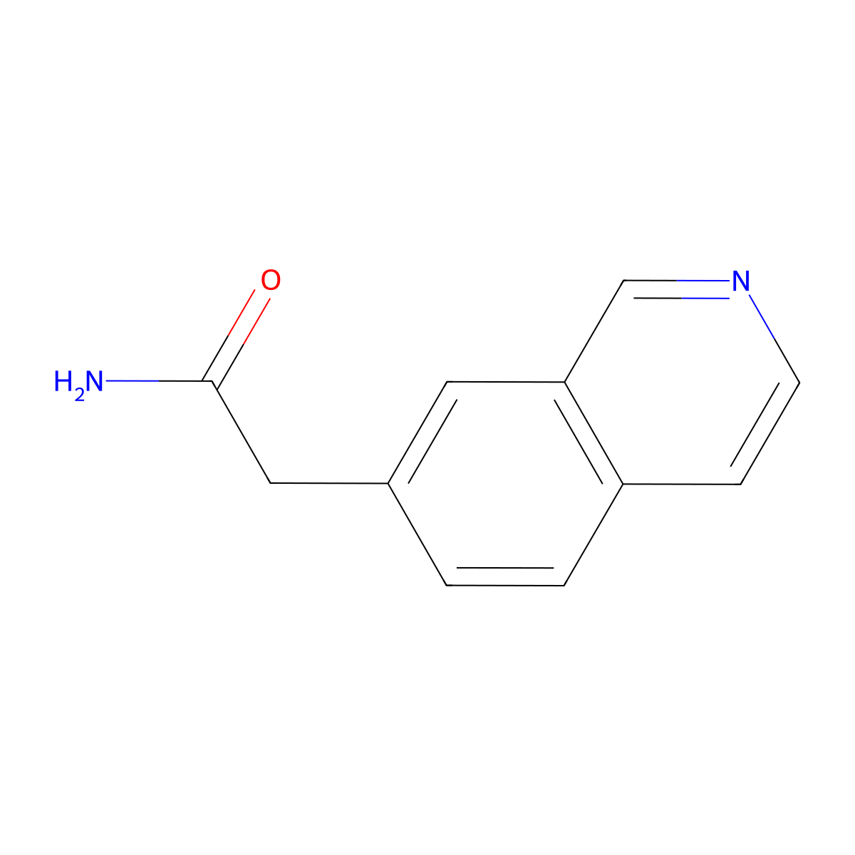 2-(Isoquinolin-7-yl)acetamide molecular structure, CAS 1503424-83-6