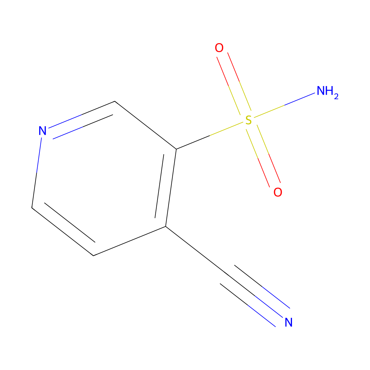 4-Cyanopyridine-3-sulfonamide molecular structure, CAS 1503444-86-7
