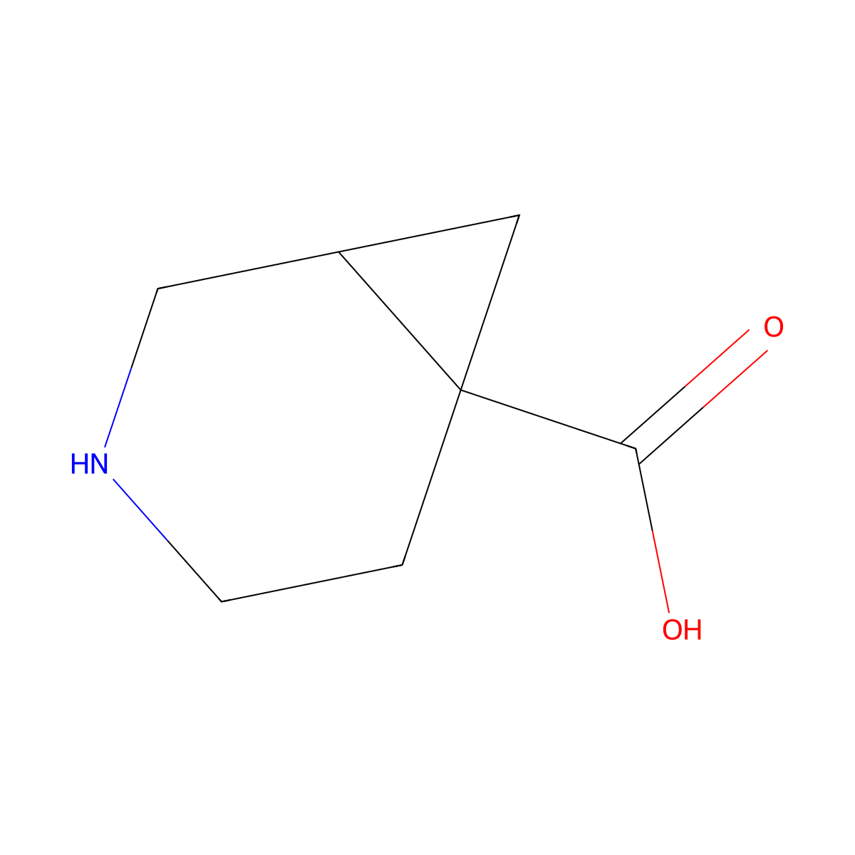 3-Azabicyclo[4.1.0]heptane-6-carboxylic acid molecular structure, CAS 1503448-16-5