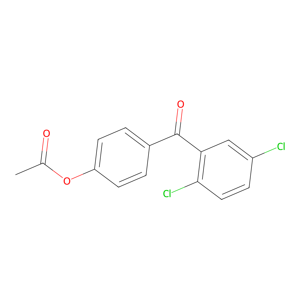 4-Acetoxy-2',5'-dichlorobenzophenone molecular structure, CAS 150347-05-0