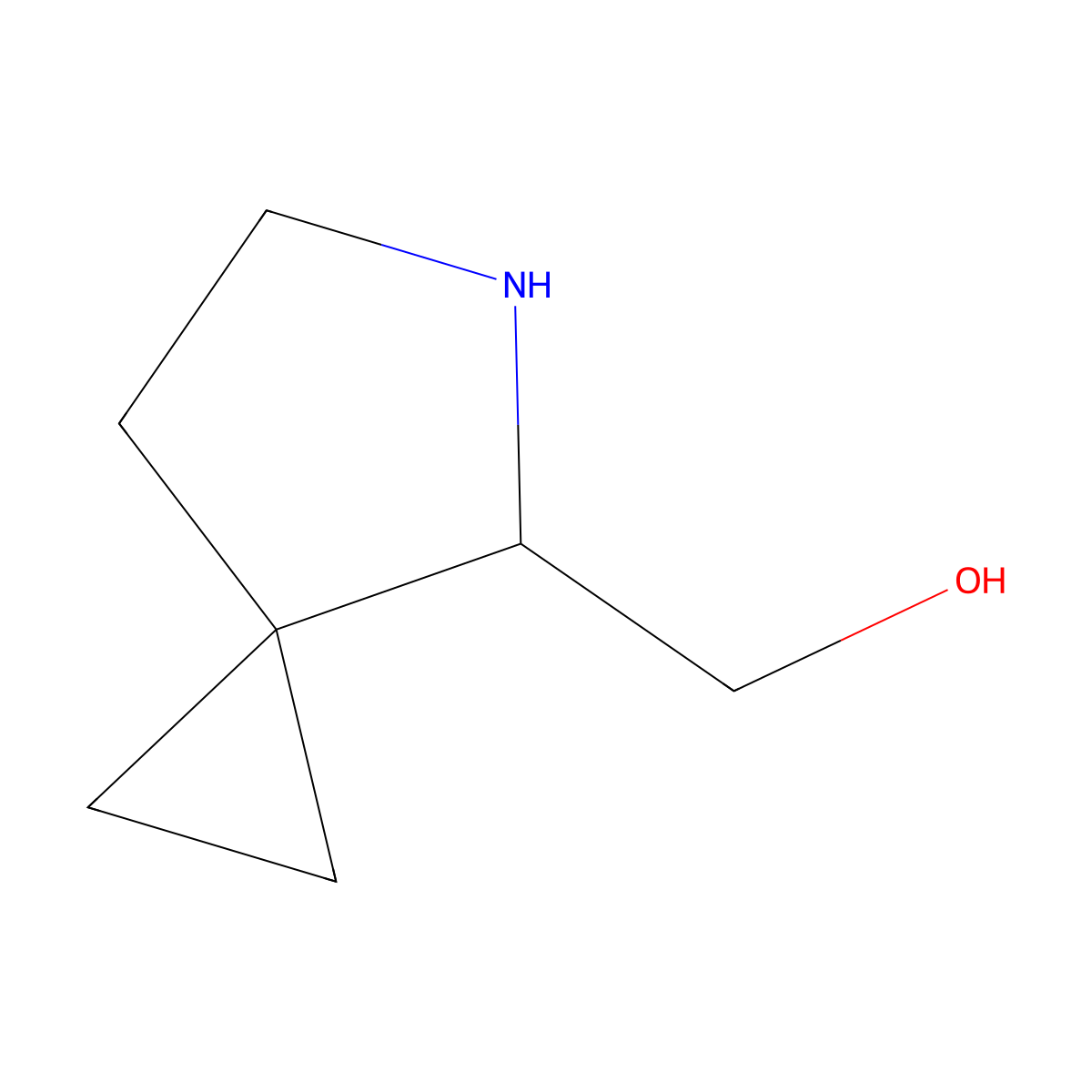 (5-Azaspiro[2.4]heptan-4-YL)methanol molecular structure, CAS 1503516-74-2