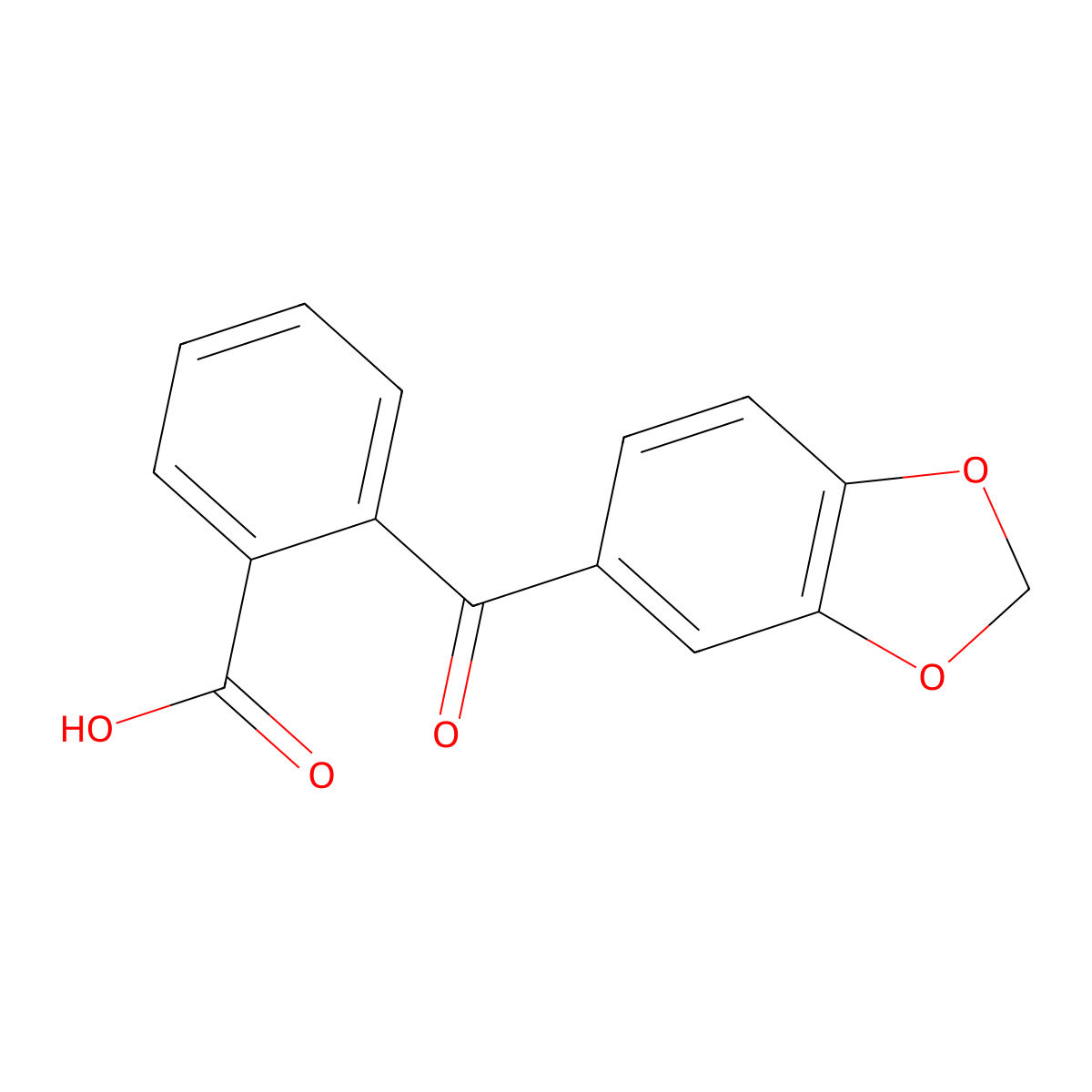 2-(3,4-(Methylenedioxy)benzoyl)benzoic acid molecular structure, CAS 150356-30-2
