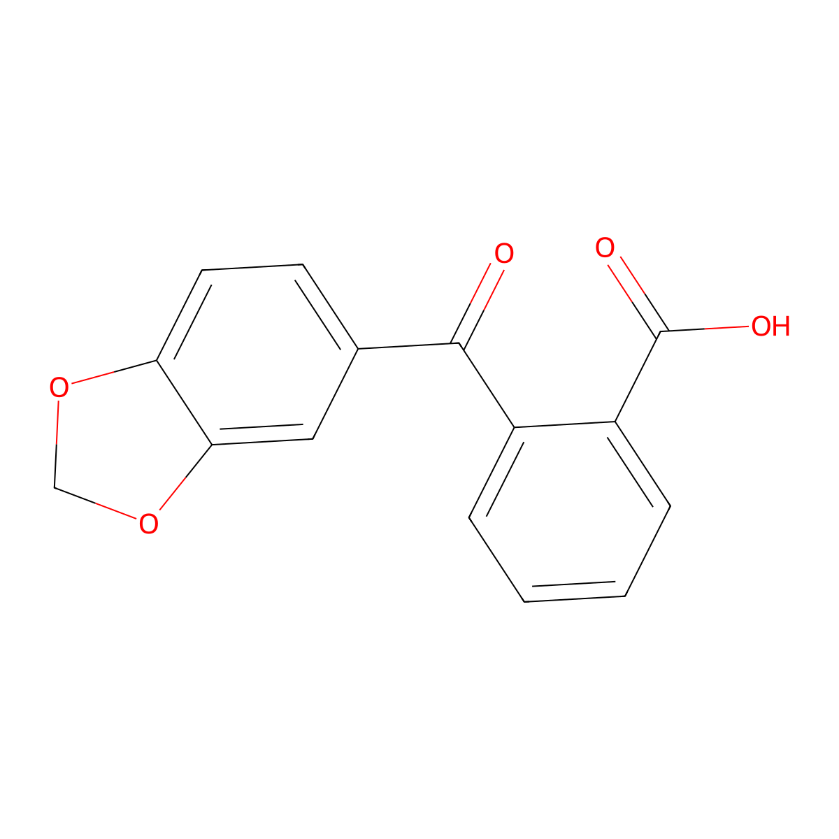 2-(3,4-(Methylenedioxy)benzoyl)benzoic acid molecular structure, CAS 150356-30-2