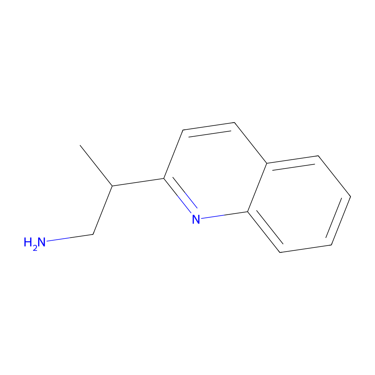 2-(Quinolin-2-yl)propan-1-amine molecular structure, CAS 1503569-98-9