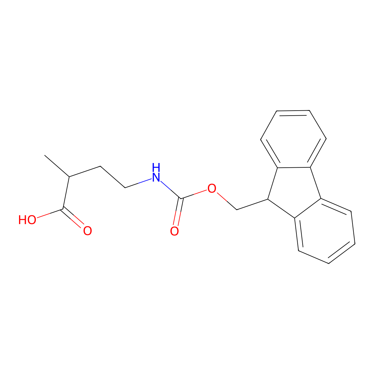 4-([(9H-Fluoren-9-ylmethoxy)carbonyl]amino)-2-methylbutanoic acid molecular structure, CAS 1503610-79-4
