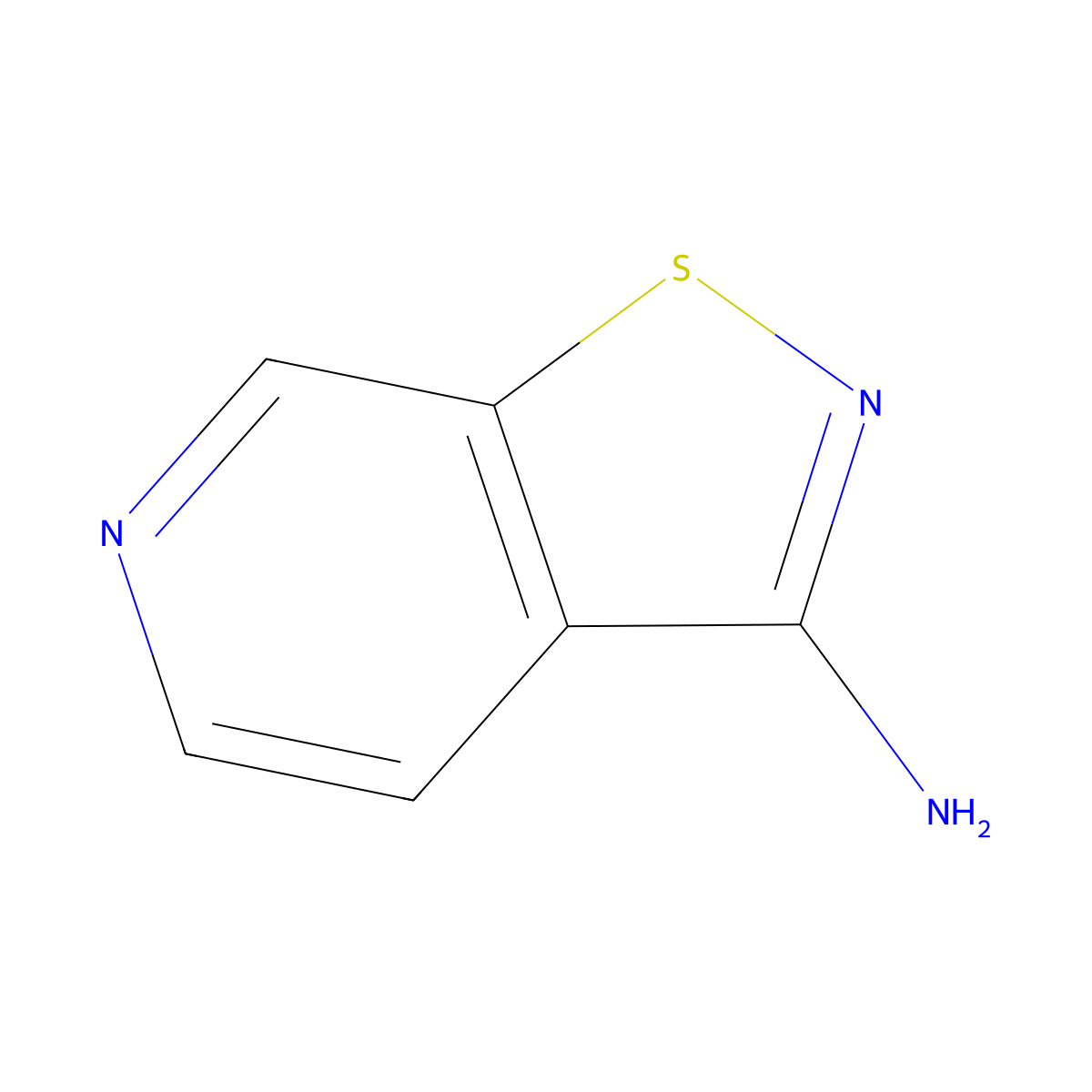 Isothiazolo[5,4-c]pyridin-3-amine molecular structure, CAS 150364-77-5