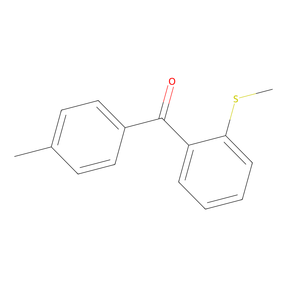 Methanone, (4-methylphenyl)[2-(methylthio)phenyl]- molecular structure, CAS 1503678-53-2