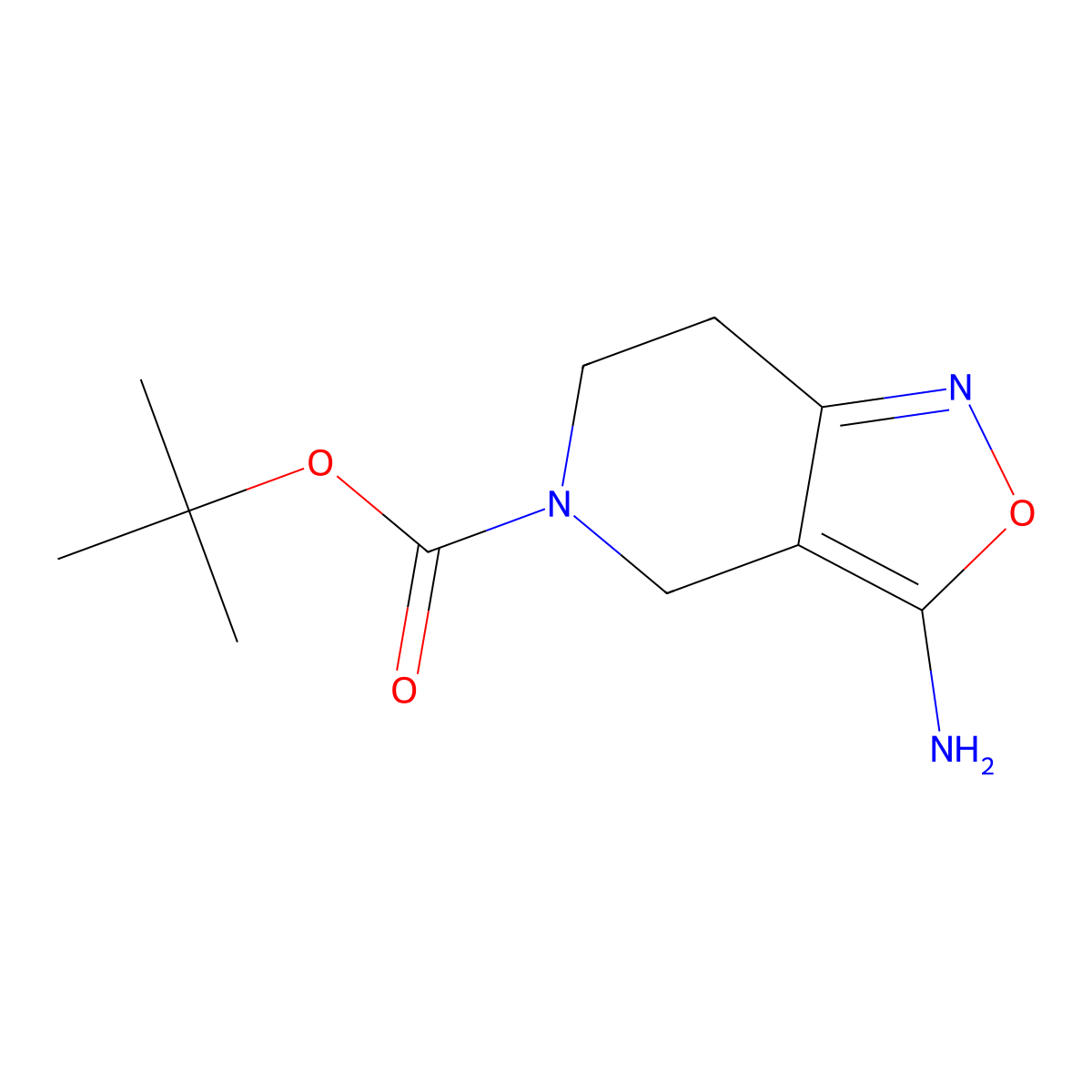 tert-butyl 3-amino-4H,5H,6H,7H-[1,2]oxazolo[4,3-c]pyridine-5-carboxylate molecular structure, CAS 1503686-08-5