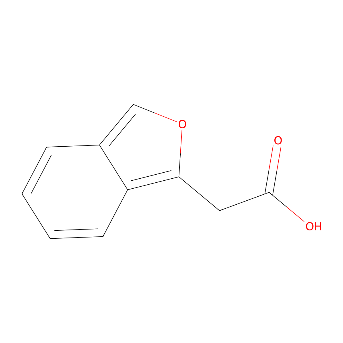 2-Benzofuraneacetic acid molecular structure, CAS 1503724-00-2