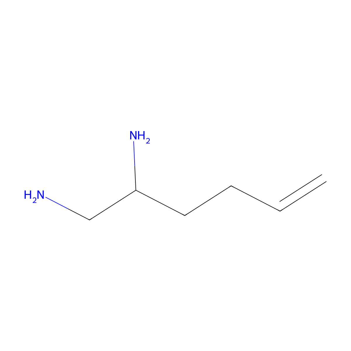 Hex-5-ene-1,2-diamine molecular structure, CAS 150374-54-2