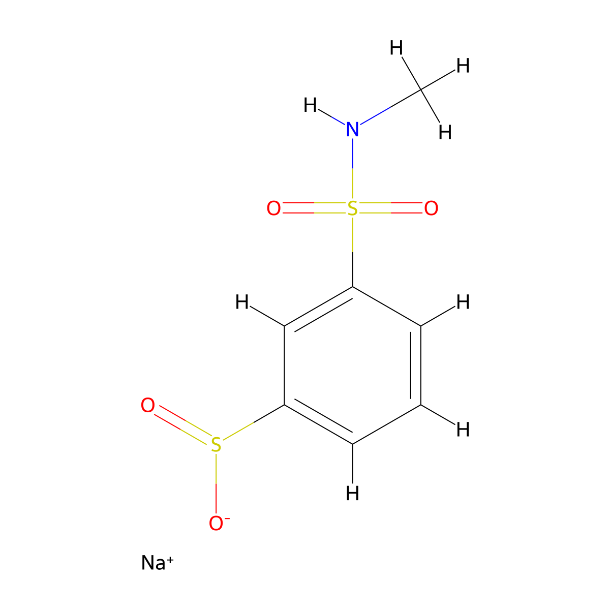Sodium 3-(methylsulfamoyl)benzene-1-sulfinate molecular structure, CAS 1503766-22-0