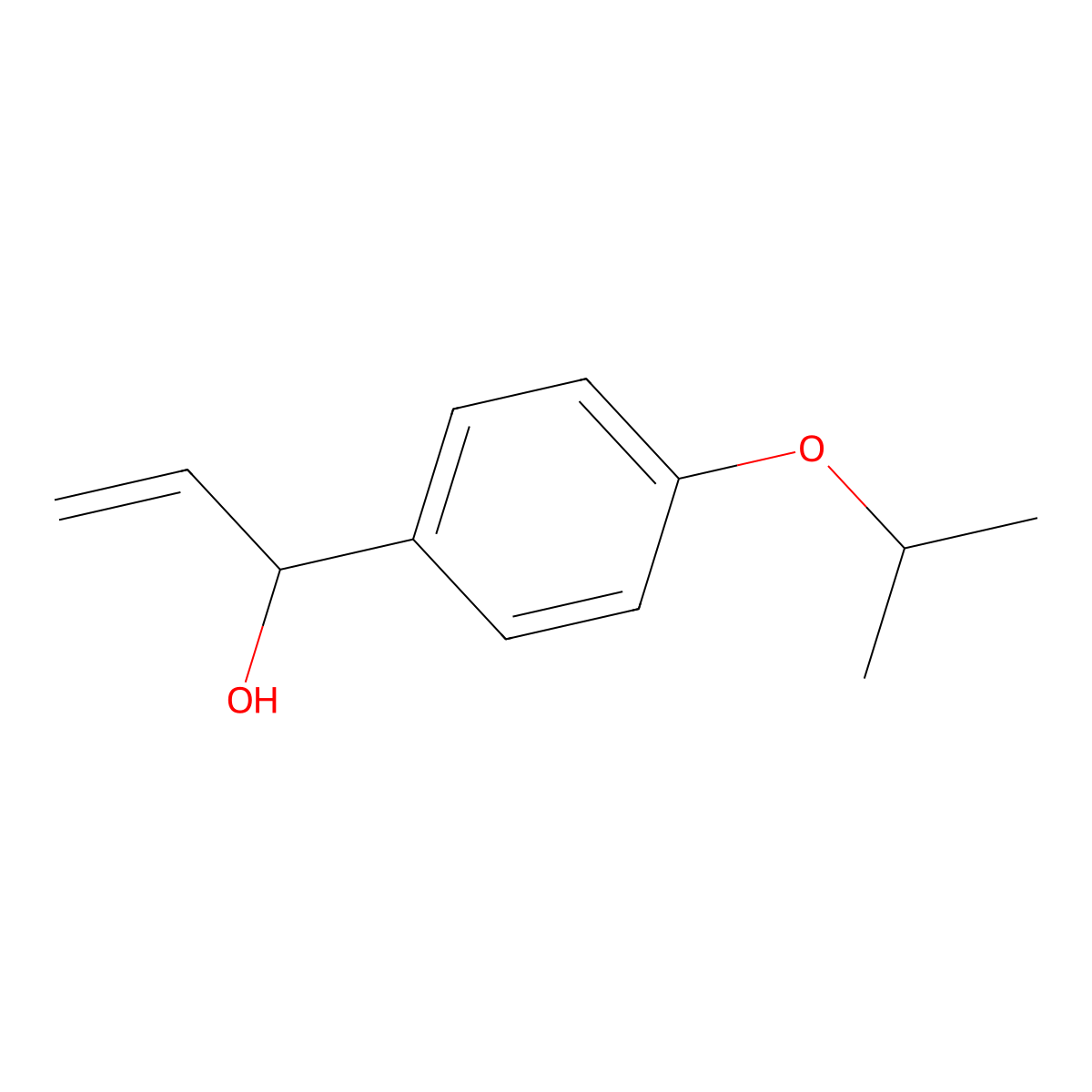 1-(4-Isopropoxyphenyl)prop-2-en-1-ol molecular structure, CAS 1503771-63-8