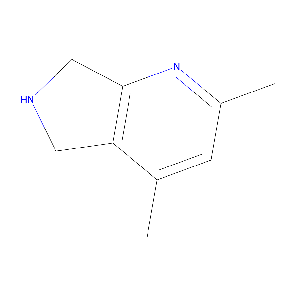 2,4-dimethyl-6,7-dihydro-5H-pyrrolo[3,4-b]pyridine molecular structure, CAS 1503776-83-7