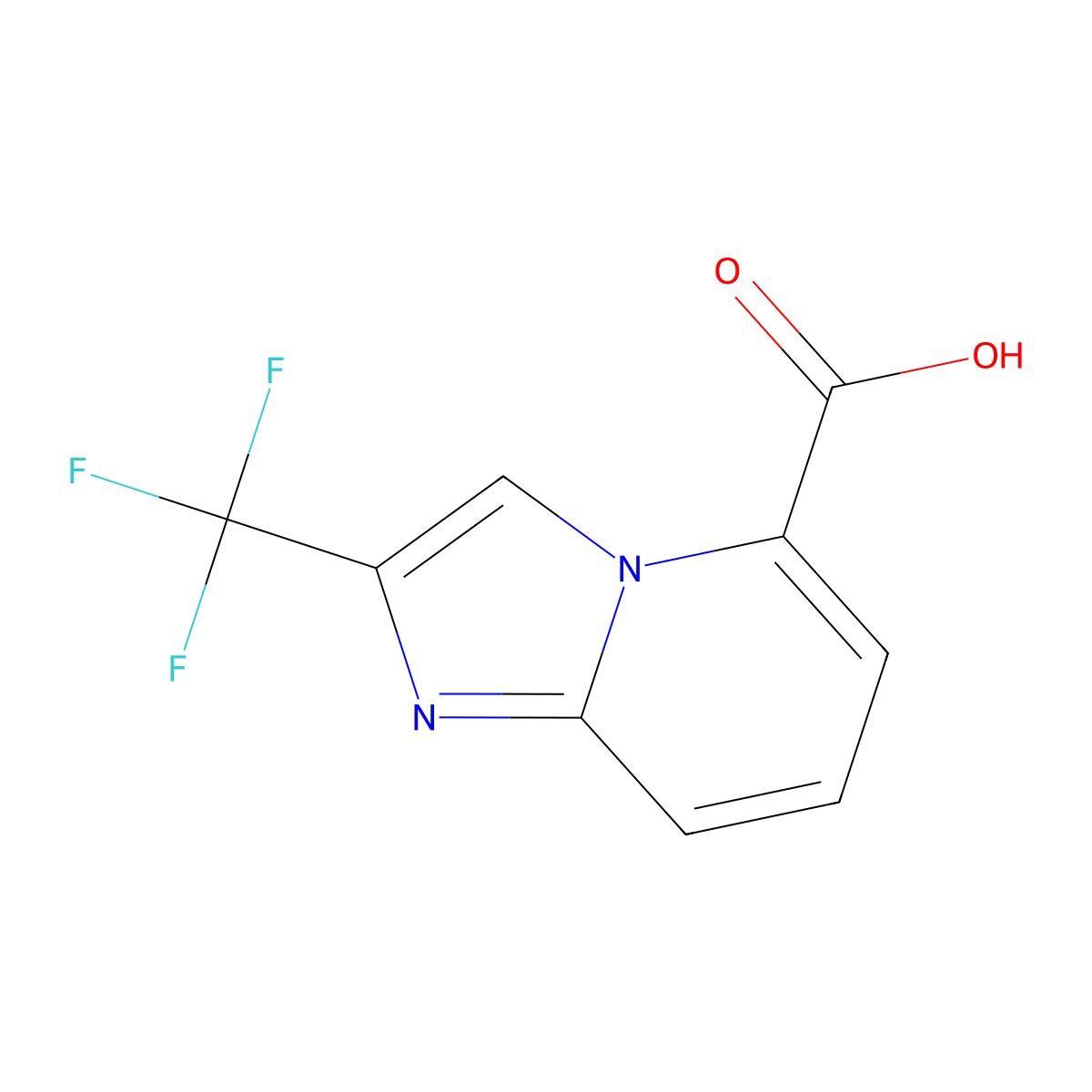 2-(Trifluoromethyl)imidazo[1,2-a]pyridine-5-carboxylic acid molecular structure, CAS 1503790-49-5