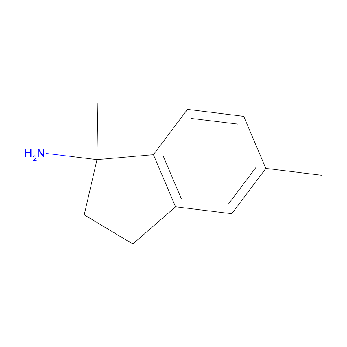 1,5-dimethyl-2,3-dihydro-1H-inden-1-amine molecular structure, CAS 1503844-43-6