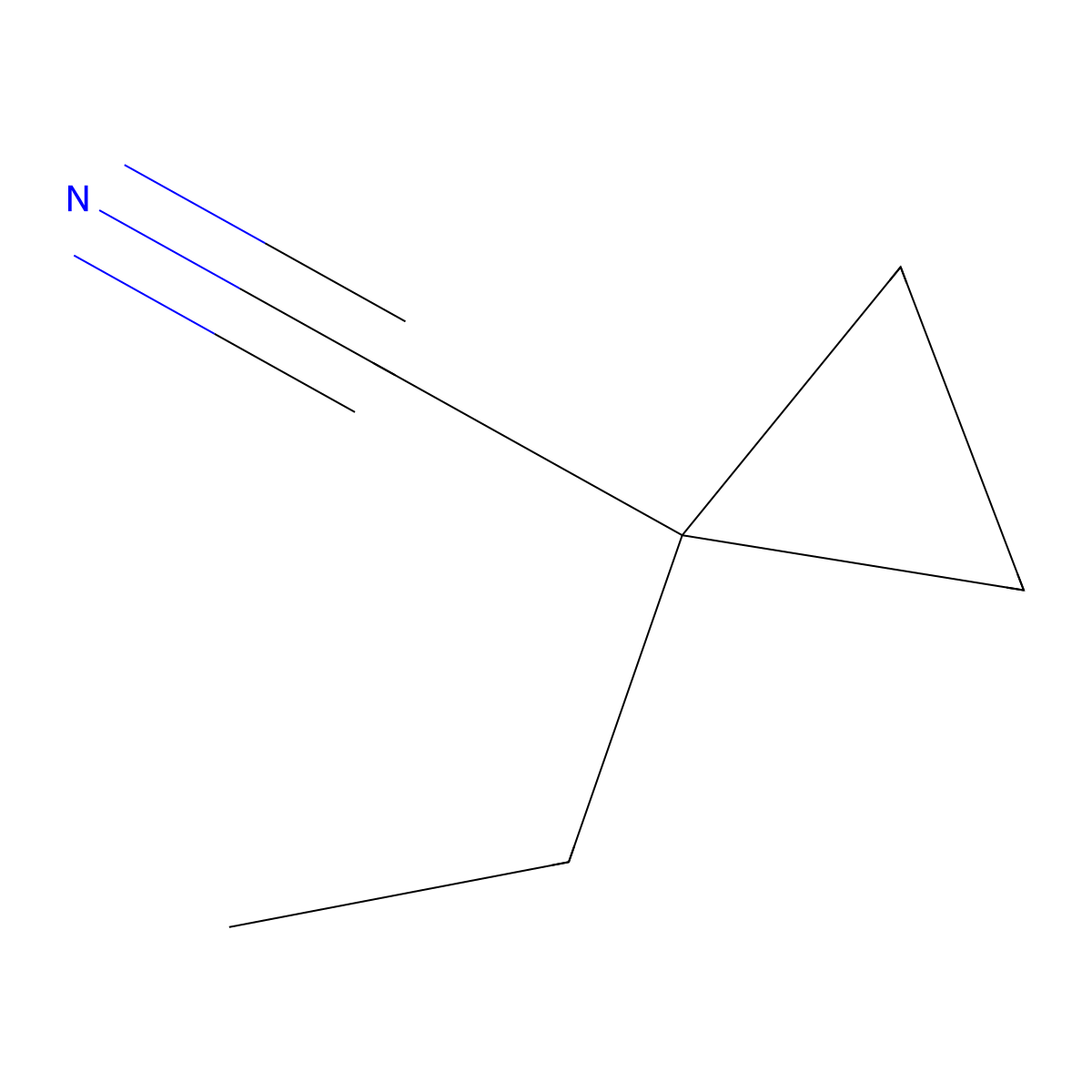 1-Ethylcyclopropanecarbonitrile molecular structure, CAS 1503844-62-9