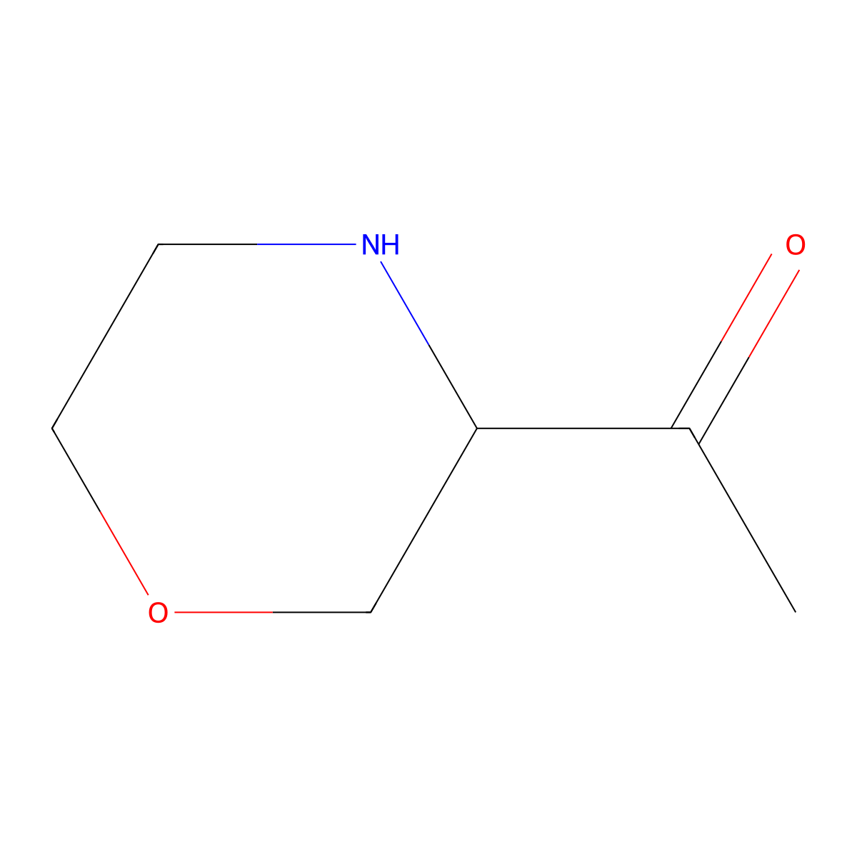 1-(Morpholin-3-yl)ethan-1-one molecular structure, CAS 1503849-01-1