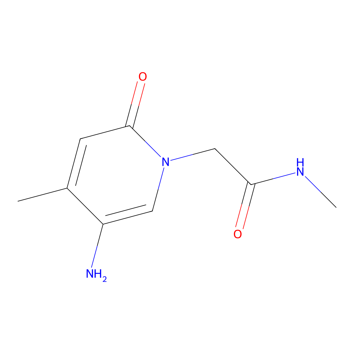 2-(5-Amino-4-methyl-2-oxopyridin-1(2h)-yl)-N-methylacetamide molecular structure, CAS 1503866-57-6