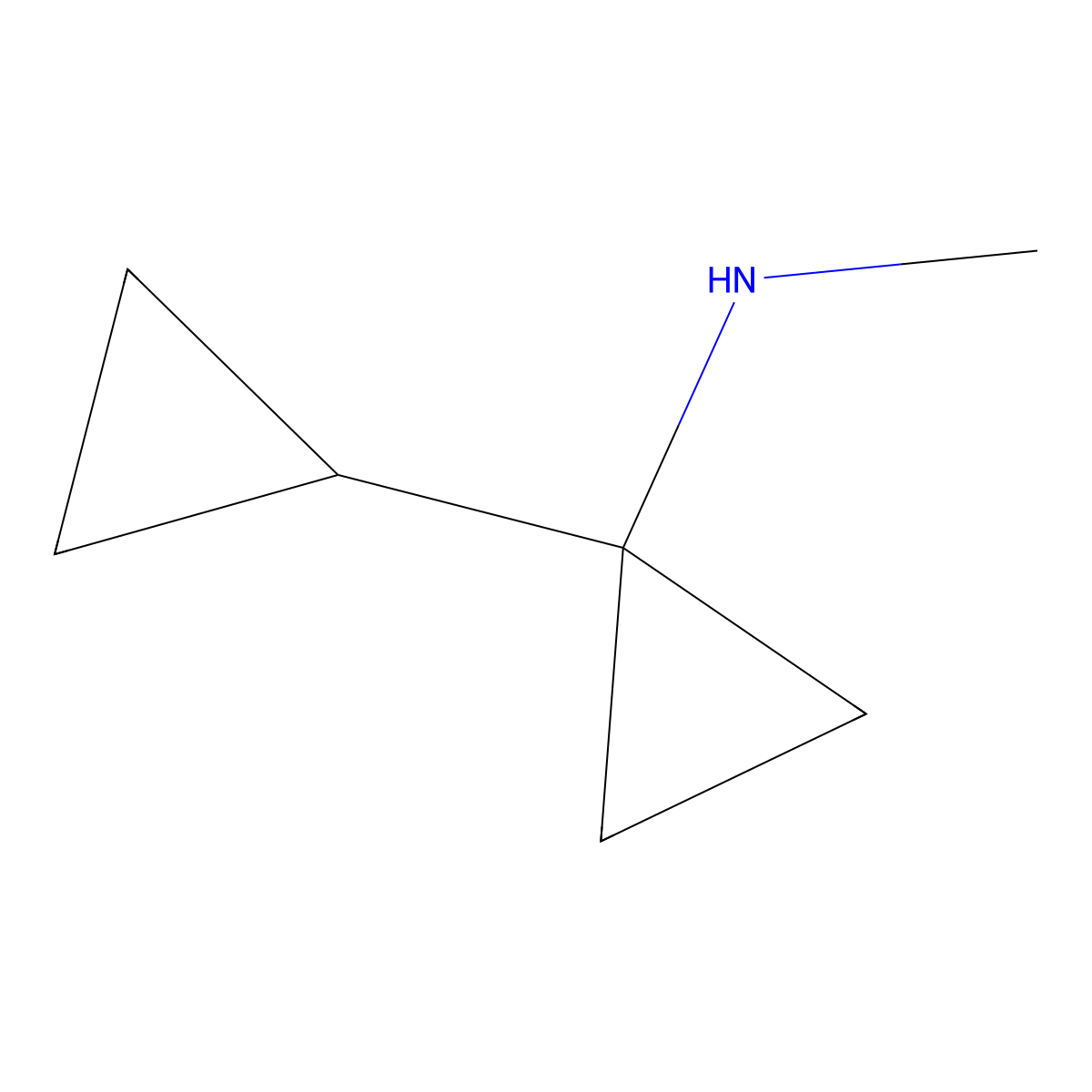 N-methyl-[1,1'-bi(cyclopropane)]-1-amine molecular structure, CAS 1503875-11-3